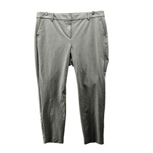 J. Crew Ruby Full Length Dress Pants Womens 18 Gray High Rise Slim Fit Stretch